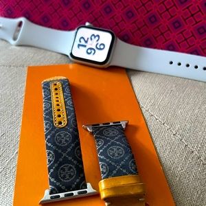 Tory Burch Apple Watch Leather Band (watch not included)